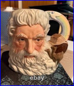 Royal Doulton'noah' Large Character Jug D7165 7.25 2001 Us Only