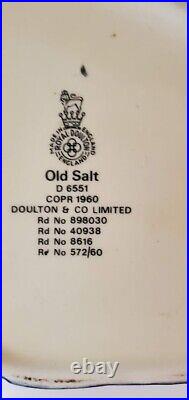 Royal Doulton'old Salt' D6551 1960 Toby Character Jug Nautical