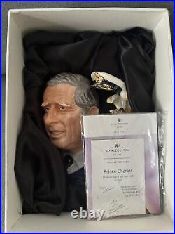 Royal Doulton'prince Charles' Large Character Jug D7283 2008 Jug Of The Year