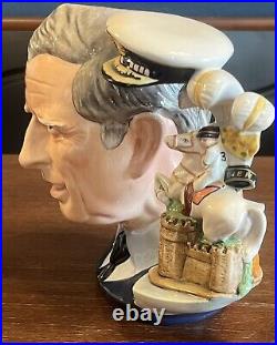 Royal Doulton'prince Charles' Large Character Jug D7283 2008 Jug Of The Year