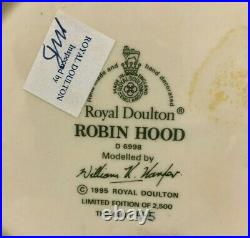 Royal Doulton'robin Hood' D6998 1995 Large Character Dual-handled Jug #45/2500