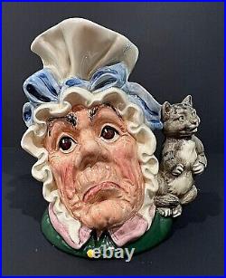Royal Doulton'the Cook & The Cheshire Cat' Large Toby Character Jug D6842-alice