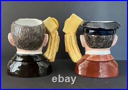 Royal Doulton'wright Brothers' Large Character Jug Pair D7178/d7179 Rare Set