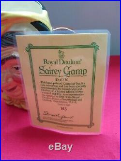 Royal doulton character jug Sairey Gamp colourway D6770 Limited Edition of 250