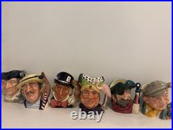 Royal doulton character toby jugs mugs small