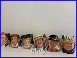 Royal doulton character toby jugs mugs small