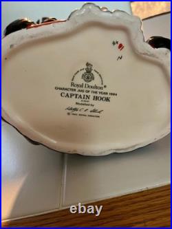 Royal doulton large Captain Hook, style 2 character toby jug