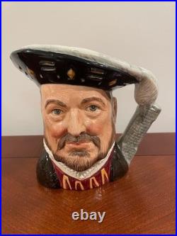 Royal doulton porcelain character toby mugs collection (4) large size