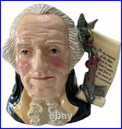 SCARCE Royal Doulton George Washington D6965 Large Character Jug LIMITED EDTN