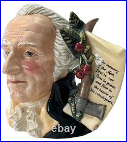 SCARCE Royal Doulton George Washington D6965 Large Character Jug LIMITED EDTN