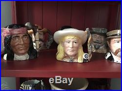 SIX ROYAL DOULTON JUGS- Complete Set of SIX (6) WILD WEST Character Jugs