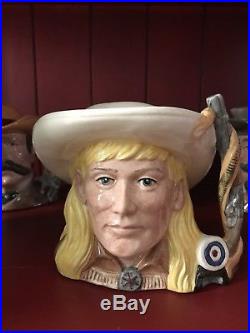 SIX ROYAL DOULTON JUGS- Complete Set of SIX (6) WILD WEST Character Jugs