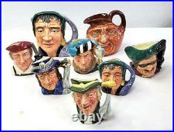 SUPER BUY on Lot of 8 Great Doulton Character Jugs All Mint