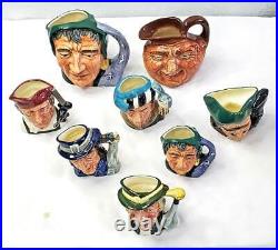 SUPER BUY on Lot of 8 Great Doulton Character Jugs All Mint