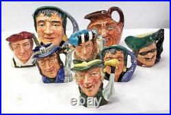 SUPER BUY on Lot of 8 Great Doulton Character Jugs All Mint