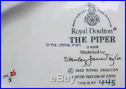 SUPERB LARGE ROYAL DOULTON THE PIPER CHARACTER JUG D6918 Ltd Ed 445/2500