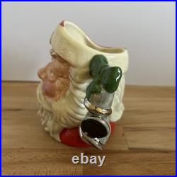 Santa Claus D6964 (Bell Handle) Vintage Christmas Royal Doulton Character Jug