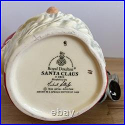 Santa Claus D6964 (Bell Handle) Vintage Christmas Royal Doulton Character Jug
