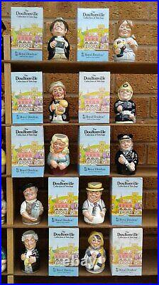 Set Of 25 Doultonville Character Jugs By Royal Doulton Boxed
