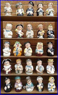 Set Of 25 Doultonville Character Jugs By Royal Doulton Boxed