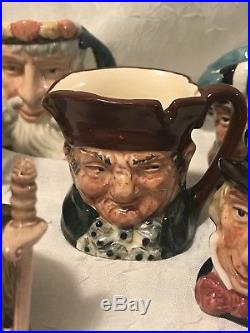 Set of 10 ROYAL DOULTON England CHARACTER Toby Jugs / Mugs First Quality