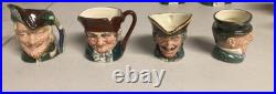Set of 15 Royal Doulton Tiny Dicken's Character Jugs 1.5 height