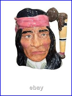 Signed Royal Doulton Character Jug Odd Sz The Wild West Geronimo D6733