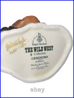 Signed Royal Doulton Character Jug Odd Sz The Wild West Geronimo D6733