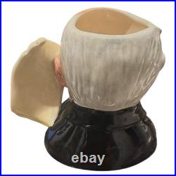 Signed Royal Doulton Winston Churchill Character Jug with News Chronicle Handle