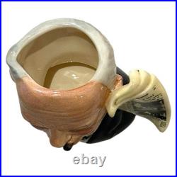 Signed Royal Doulton Winston Churchill Character Jug with News Chronicle Handle