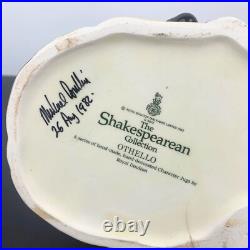Signed Royal Doulton large character jug Othello Shakespeare Michael Doulton