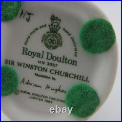 Sir Winston Churchill Royal Doulton Statue HN 3057 10.5 Porcelain Figurine 1984