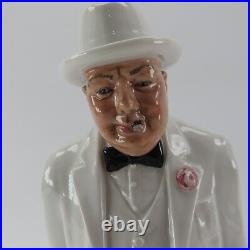 Sir Winston Churchill Royal Doulton Statue HN 3057 10.5 Porcelain Figurine 1984