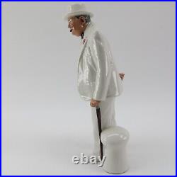 Sir Winston Churchill Royal Doulton Statue HN 3057 10.5 Porcelain Figurine 1984