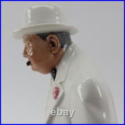 Sir Winston Churchill Royal Doulton Statue HN 3057 10.5 Porcelain Figurine 1984