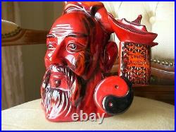 Stunning Royal Doulton Character Toby Jug Confucius Flambe Limited Edition D7003