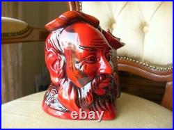 Stunning Royal Doulton Character Toby Jug Confucius Flambe Limited Edition D7003