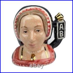 THE 6 WIVES OF KING HENRY VIII Royal Doulton SIGNED Character Jugs Display Stand