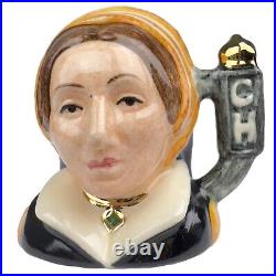 THE 6 WIVES OF KING HENRY VIII Royal Doulton SIGNED Character Jugs Display Stand