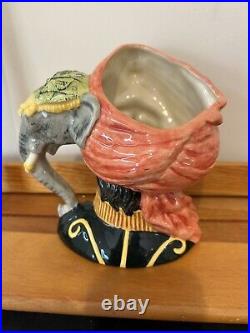 THE ELEPHANT TRAINER Royal Doulton character Toby Jug mug pitcher 6