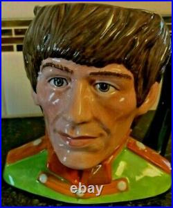 The Beatles! George Harrison Royal Doulton character jug 5 1/4 tall Mid Size