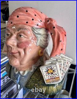 The Fortune Teller Royal Doulton Large Character Jug 1991 England Retired