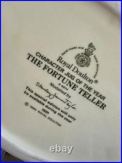 The Fortune Teller Royal Doulton Large Character Jug 1991 England Retired