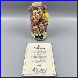 The Jester Toby Jug D6910 2419/2500 Royal Doulton 1991 England COA