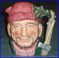 The Lumberjack Royal Doulton Character Toby Jug D6610 AWESOME MAN CAVE GIFT