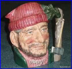The Lumberjack Royal Doulton Character Toby Jug D6610 AWESOME MAN CAVE GIFT