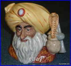 The Snake Charmer Character Toby Jug D6912 Royal Doulton Rare Collectible Gift