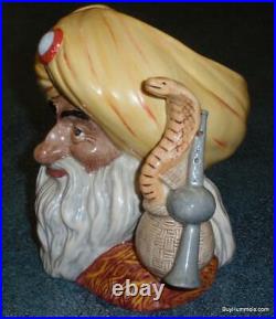 The Snake Charmer Character Toby Jug D6912 Royal Doulton Rare Collectible Gift