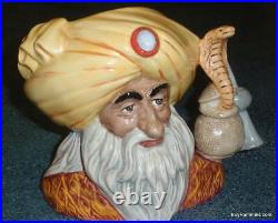 The Snake Charmer Character Toby Jug D6912 Royal Doulton Rare Collectible Gift