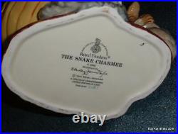 The Snake Charmer Character Toby Jug D6912 Royal Doulton Rare Collectible Gift